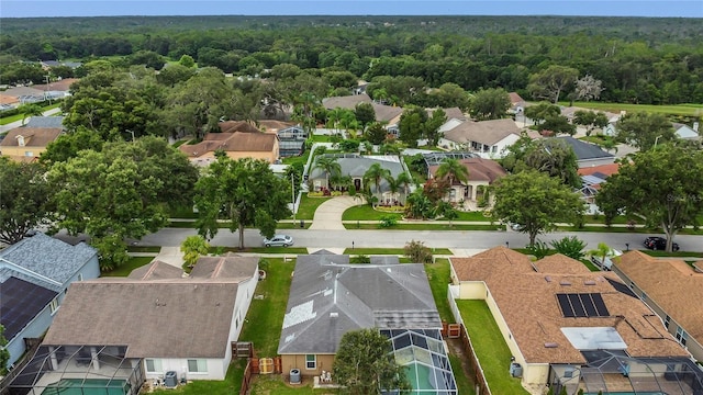 2408 Groveway Dr, Valrico, FL 33596 - aerial view of residential area featuring a heavily wooded area