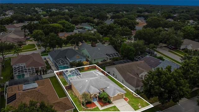 2408 Groveway Dr, Valrico, FL 33596 - aerial perspective of suburban area with property boundaries highlighted