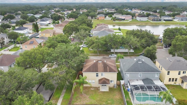 13510 Copper Belly Ct, Riverview, FL 33569 - aerial perspective of suburban area with a large body of water
