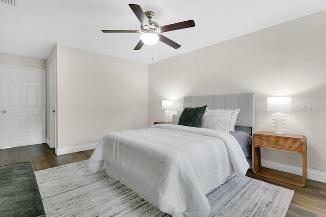 2318 Inagua Way, Winter Park, FL 32792 - bedroom with wood finished floors and ceiling fan