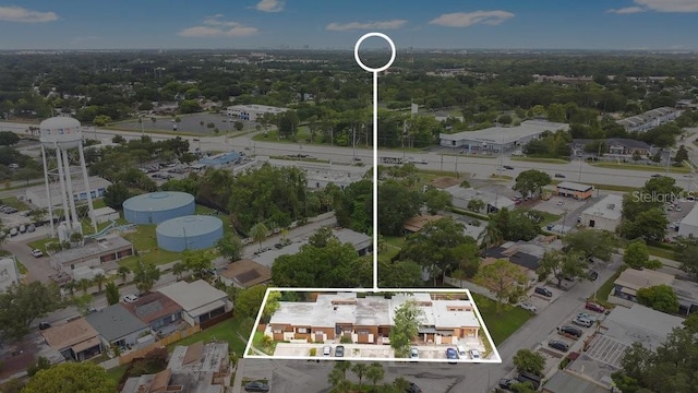 2318 Inagua Way, Winter Park, FL 32792 - aerial perspective of suburban area with property parcel outlined