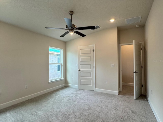 4038 Sagefield Dr, Harmony, FL 34773 - unfurnished bedroom with carpet flooring, a textured ceiling, and ceiling fan