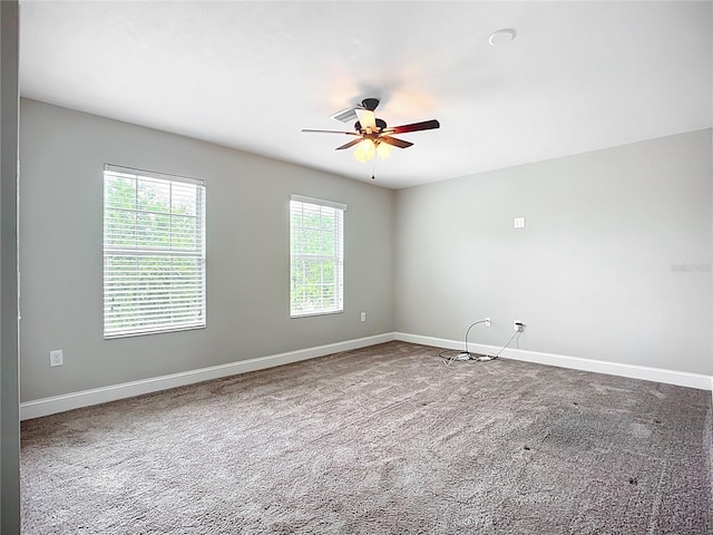 11127 Irish Moss Ave, Riverview, FL 33569 - spare room with ceiling fan and carpet floors