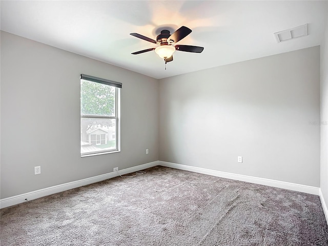 11127 Irish Moss Ave, Riverview, FL 33569 - spare room with carpet and a ceiling fan