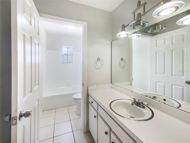 1215 Merlyn St, Lakeland, FL 33813 - bathroom featuring vanity, tile patterned flooring, and shower / washtub combination