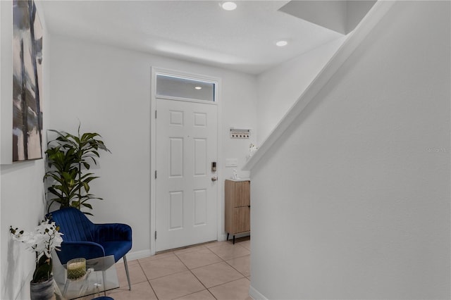 1296 Berry Ln, Davenport, FL 33837 - entryway featuring light tile patterned floors and recessed lighting