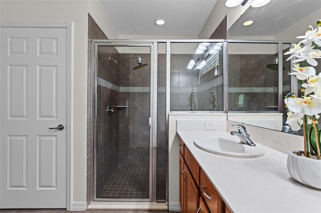 1330 Bucktail Ct, Kissimmee, FL 34746 - full bath with a shower stall, vanity, and recessed lighting