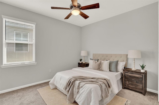 470 Briarbrook Way, Deland, FL 32724 - bedroom with light carpet and a ceiling fan