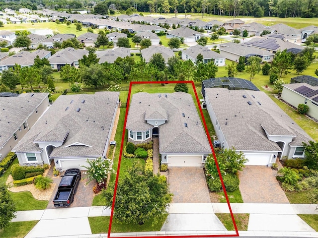 470 Briarbrook Way, Deland, FL 32724 - aerial perspective of suburban area with property parcel outlined