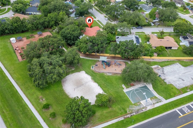 2666 Capp Cir, Kissimmee, FL 34744 - aerial view of property and surrounding area featuring nearby suburban area