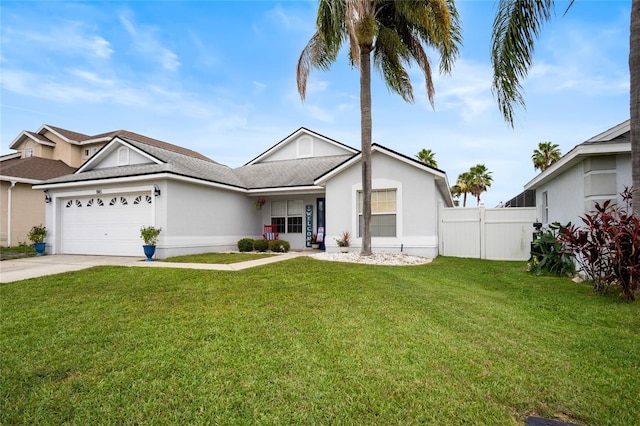 1145 Jaybee Ave, Davenport, FL 33897 - single story home featuring a garage, concrete driveway, stucco siding, and roof with shingles