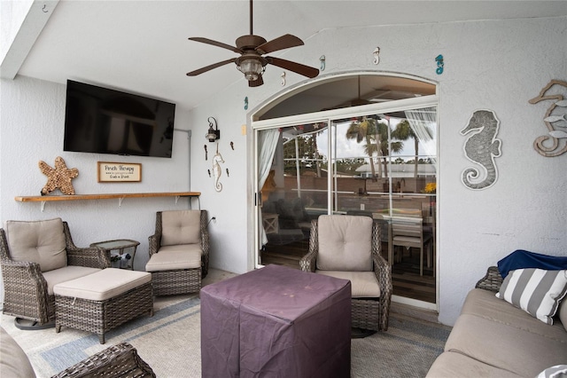 1145 Jaybee Ave, Davenport, FL 33897 - view of patio / terrace with a ceiling fan and an outdoor living space