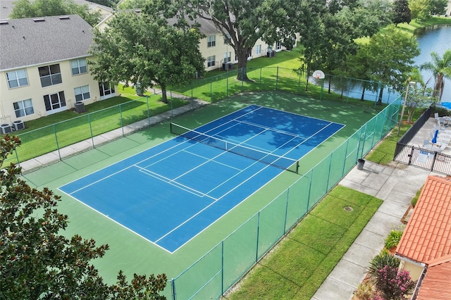 2786 Club Cortile Cir Unit B, Kissimmee, FL 34746 - view of tennis court with community basketball court