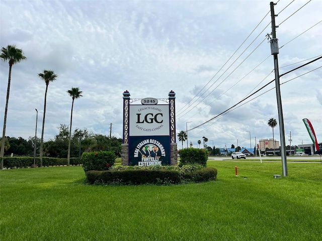 5245 W Irlo Bronson Memorial Hwy Unit 156, Kissimmee, FL 34746 - community sign with a lawn