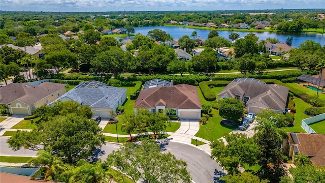 2340 Blackjack Oak St, Ocoee, FL 34761 - aerial view of residential area with a large body of water