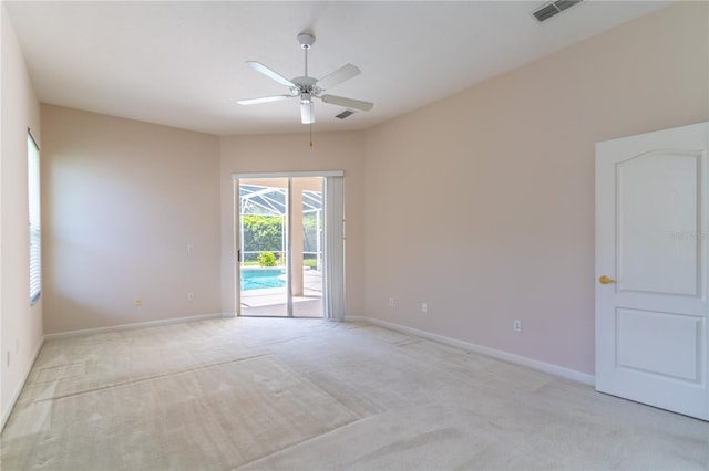 2340 Blackjack Oak St, Ocoee, FL 34761 - spare room featuring a ceiling fan and light carpet