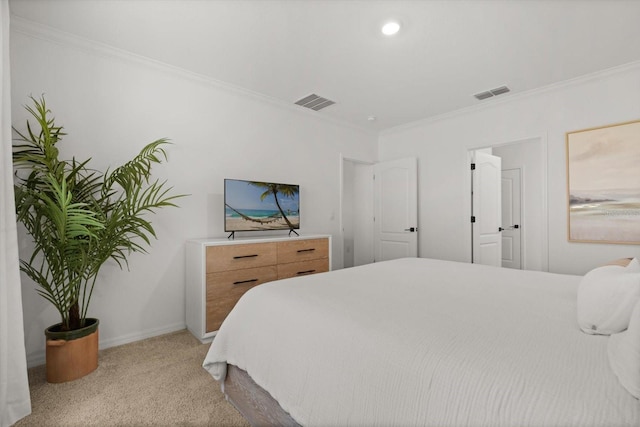 5684 Horseshoe Loop, Apopka, FL 32712 - bedroom featuring light colored carpet and crown molding