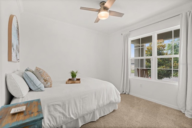 5684 Horseshoe Loop, Apopka, FL 32712 - bedroom featuring carpet floors, a ceiling fan, and crown molding