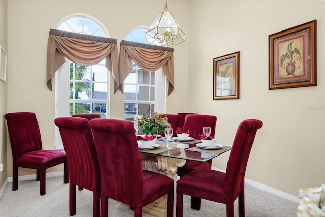 3422 Swallow Hill St, Clermont, FL 34714 - carpeted dining area with baseboards