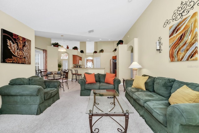 3422 Swallow Hill St, Clermont, FL 34714 - living room featuring light carpet