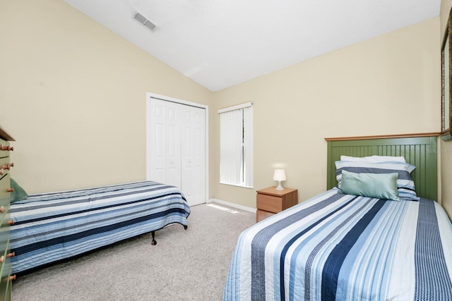 3422 Swallow Hill St, Clermont, FL 34714 - bedroom with lofted ceiling, carpet flooring, and a closet