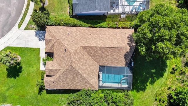 3422 Swallow Hill St, Clermont, FL 34714 - aerial view of property and surrounding area featuring a pool area