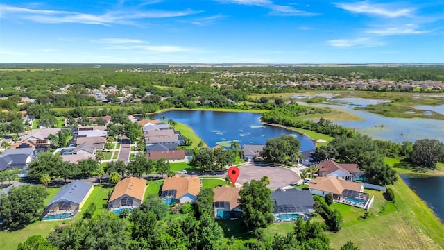 3422 Swallow Hill St, Clermont, FL 34714 - aerial view of residential area with a large body of water
