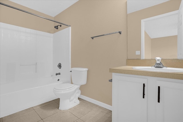 15175 Sugargrove Way, Orlando, FL 32828 - bathroom featuring vanity, tile patterned floors, and  shower combination