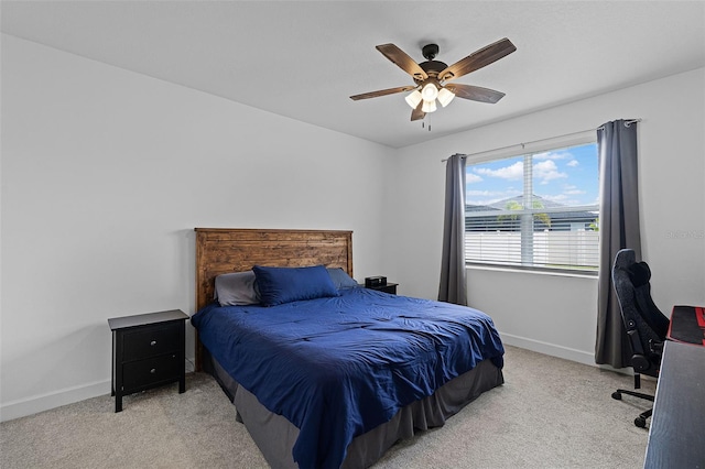 2936 Wild Mulberry Dr, Clermont, FL 34711 - bedroom with carpet floors, a desk, and ceiling fan