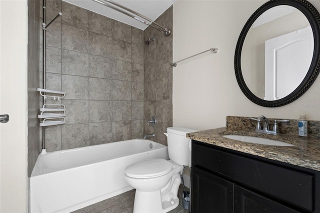 305 Chelmsford Ct, Kissimmee, FL 34758 - full bathroom featuring vanity, shower / bathtub combination, and tile patterned flooring