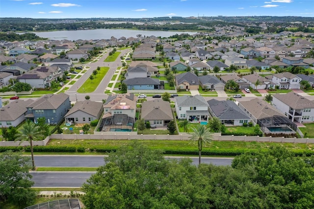 17242 Hickory Wind Dr, Clermont, FL 34711 - aerial view of residential area featuring a large body of water