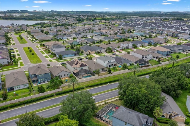 17242 Hickory Wind Dr, Clermont, FL 34711 - aerial perspective of suburban area featuring a nearby body of water