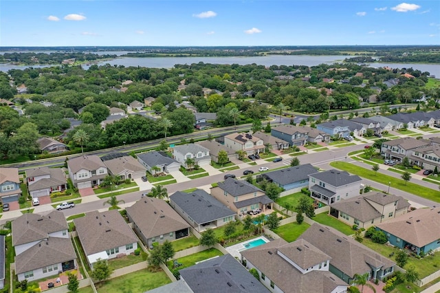 17242 Hickory Wind Dr, Clermont, FL 34711 - aerial view of residential area featuring a nearby body of water