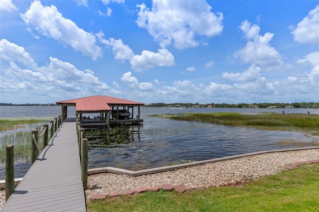 10545 Down Lakeview Cir, Windermere, FL 34786 - dock featuring a water view and boat lift