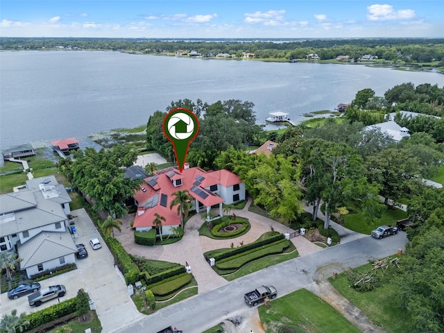 10545 Down Lakeview Cir, Windermere, FL 34786 - drone / aerial view of a nearby body of water and a tree filled landscape