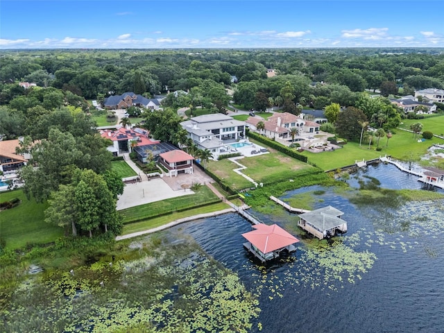 10545 Down Lakeview Cir, Windermere, FL 34786 - aerial perspective of suburban area featuring a large body of water