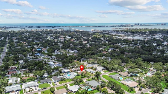 671 25th St SW, Largo, FL 33770 - aerial view of property's location with a nearby body of water