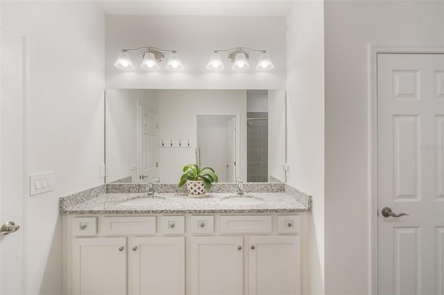 4021 Mayhill Loop, Eustis, FL 32736 - full bathroom with double vanity and a shower