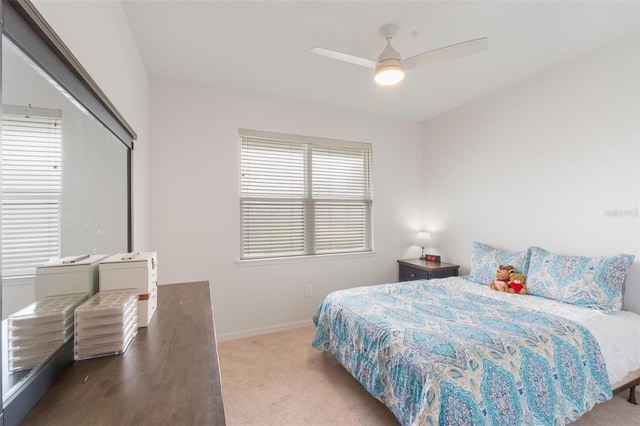 4021 Mayhill Loop, Eustis, FL 32736 - bedroom with carpet, separate washer and dryer, and ceiling fan