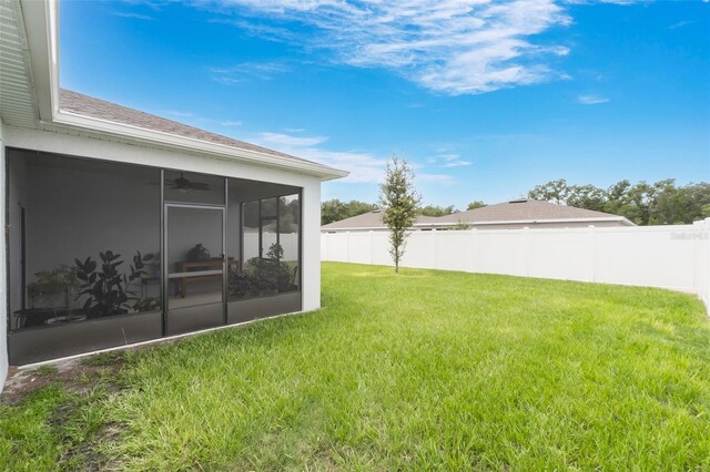 4021 Mayhill Loop, Eustis, FL 32736 - view of yard featuring a sunroom