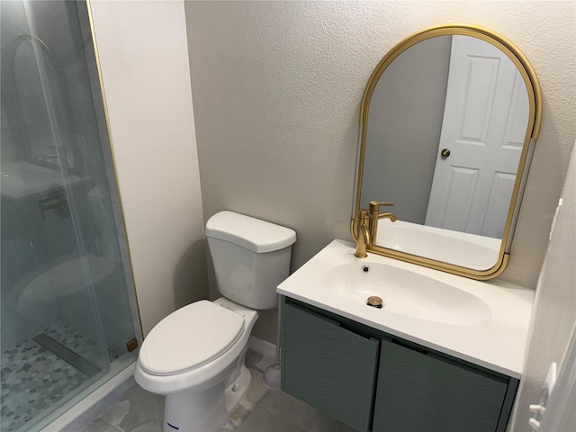 633 Flower Fields Ln, Orlando, FL 32824 - full bathroom with vanity, a shower stall, and tile patterned floors