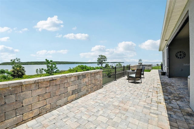 17838 Hither Hills Cir, Winter Garden, FL 34787 - view of patio / terrace with a water view