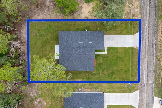 9312 N Akola Way, Citrus Springs, FL 34434 - view from above of property featuring property parcel outlined
