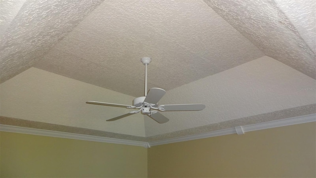 1144 Delaney Ave Unit 1144, Orlando, FL 32806 - detailed view of a textured ceiling, ornamental molding, and a ceiling fan
