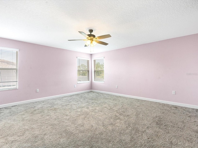 2452 Camden Park Ave, Davenport, FL 33837 - spare room with carpet floors, a ceiling fan, and a textured ceiling