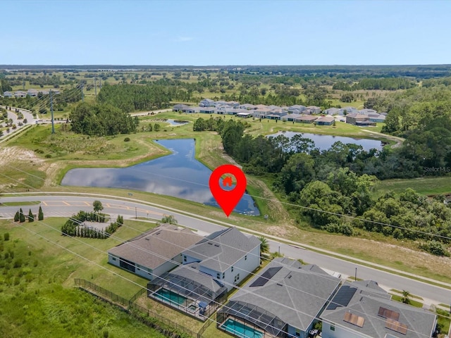 2452 Camden Park Ave, Davenport, FL 33837 - aerial view of residential area featuring a large body of water