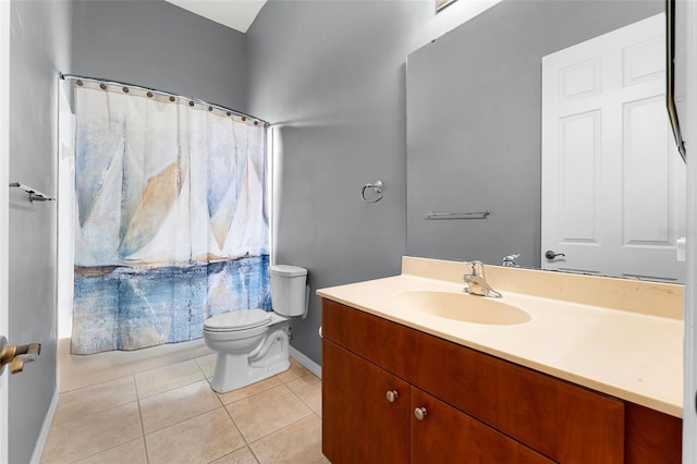 2495 Squaw Crk, Clermont, FL 34711 - bathroom featuring vanity, tile patterned floors, and shower / tub combo