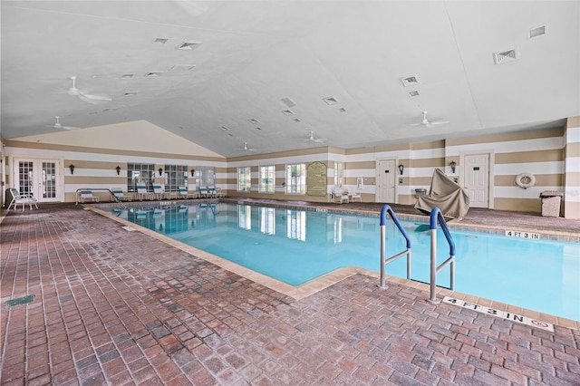 2495 Squaw Crk, Clermont, FL 34711 - indoor community pool featuring ceiling fan