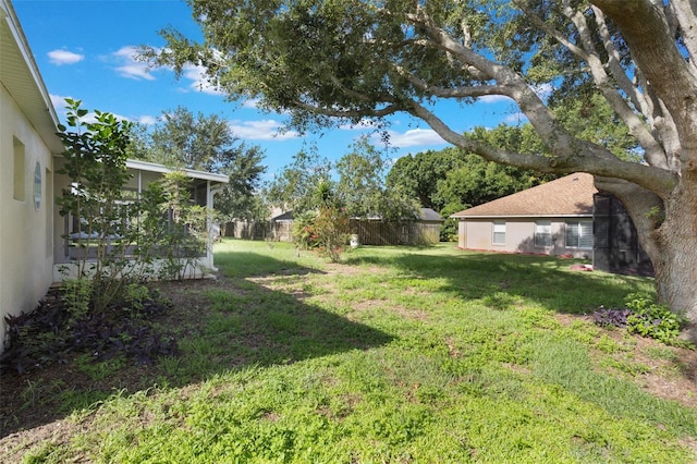 988 Vanderbilt Dr, Eustis, FL 32726 - view of yard with a sunroom