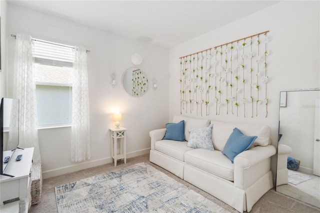 16400 Winding Preserve Cir, Clermont, FL 34714 - living room featuring carpet and baseboards